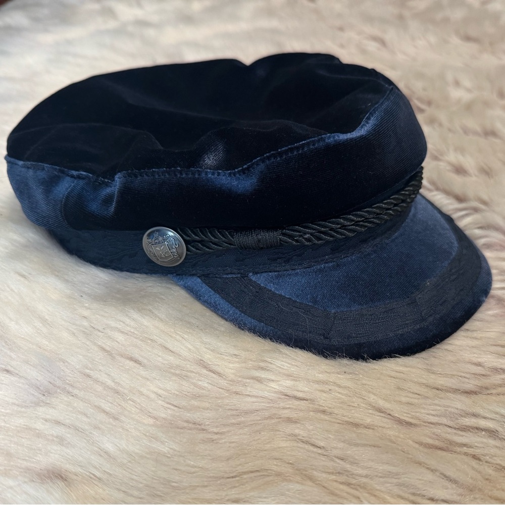 Blue Velvet Newsboy / Fiddlers Cap NWOT
